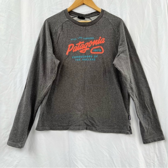 PATAGONIA | SPLITTER SCRIPT LIGHT CREW SWEATSHIRT MEDIUM/LARGE BLACK - Picture 3 of 7